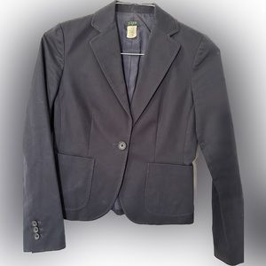 J.CREW Navy One Button Blazer, Size 0